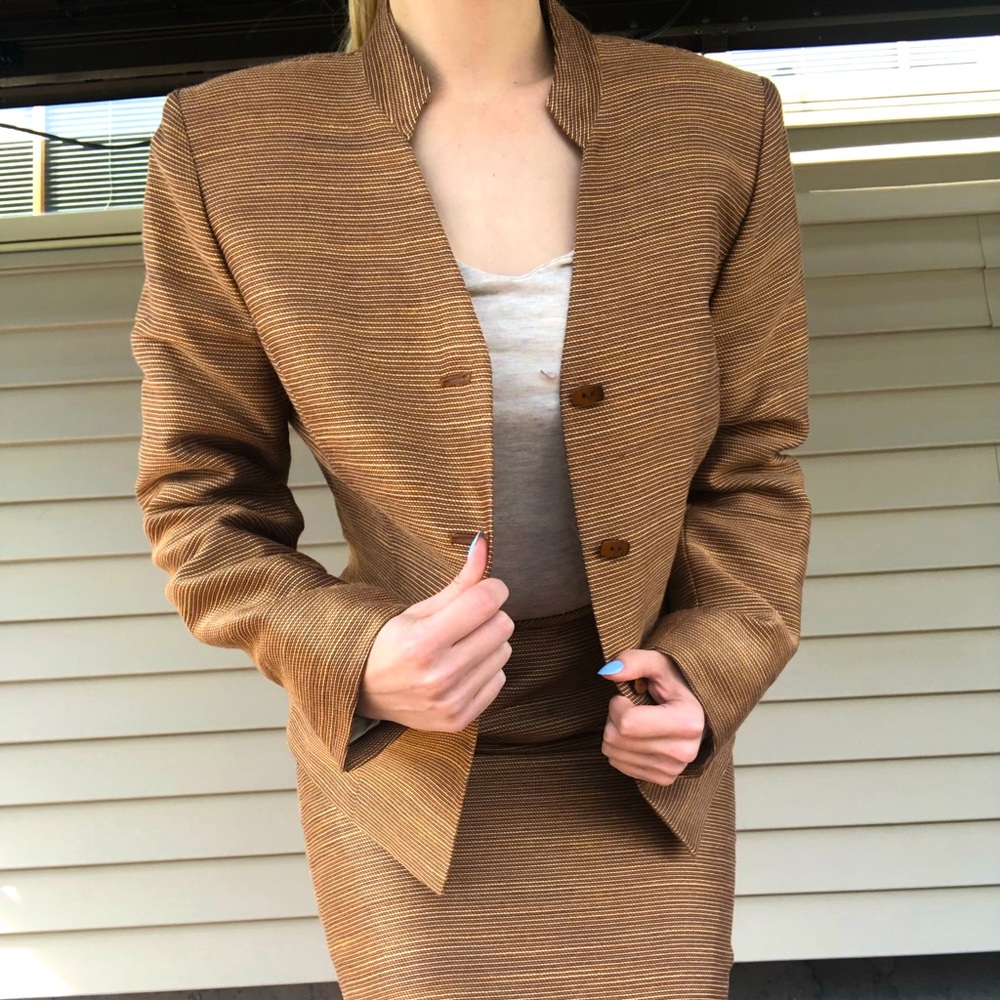 Kasper Power Blazer & Matching Pencil Skirt